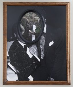 Todd Gray, Faustian Darkness, 2014, photographic prints, found antique frames and UV lacquer, 28.75 x 26.75 x 2.5 inches (73 x 68 x 6 cm)